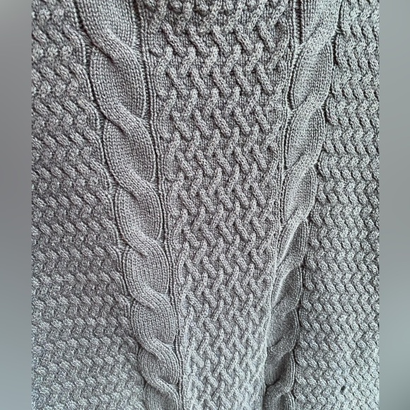 Croft & Barrow Navy Blue Cable Knit Sweater Size L - Picture 3 of 5